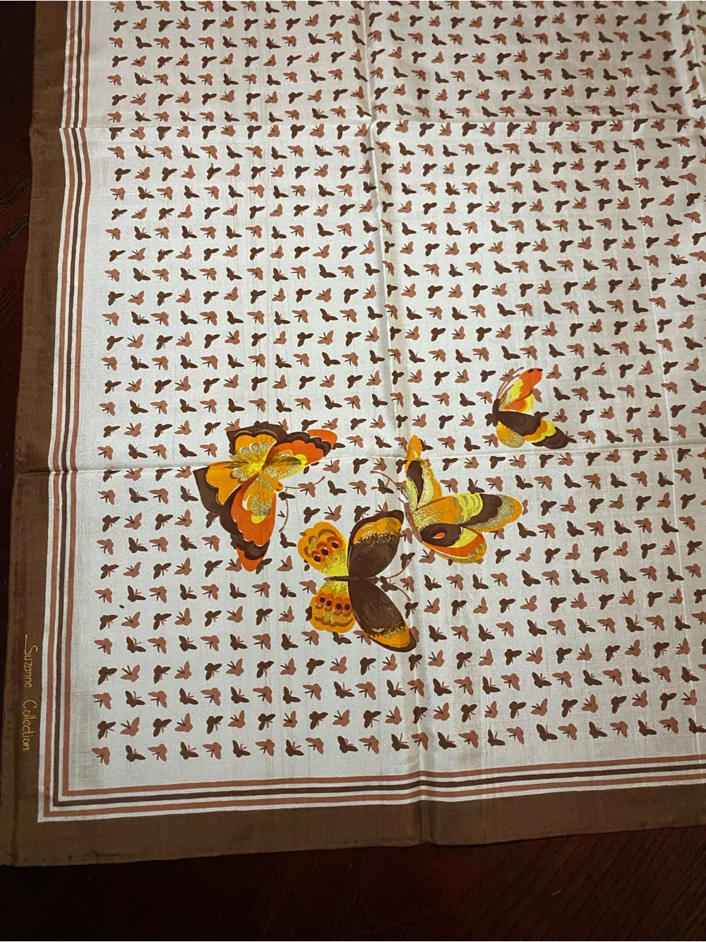 100% Hand Woven Thai Silk Scarf. Made in Thailand. Beautiful fall colors - Picture 5 of 7